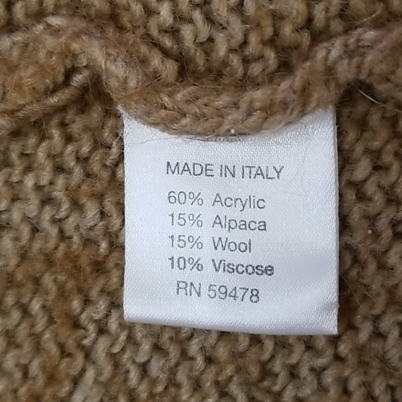 Vintage Wool Alpaca Blend Cardigan Large - Picture 6 of 6